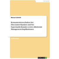 Konsumentenverhalten bei Discounter-Kunden und bei Supermarkt-Kunden sowie ableitende Management-Implikationen