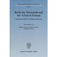 Recht der Wirtschaft und der Arbeit in Europa.