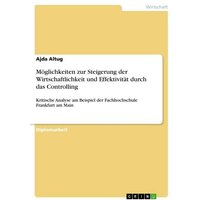 Möglichkeiten zur Steigerung der Wirtschaftlichkeit und Effektivität durch das Controlling
