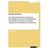 Gesundheitsförderlicher Umgang mit Beschäftigten eines privatwirtschaftlichen Unternehmens in Zeiten des Change Managements am Beispiel der Salutogene