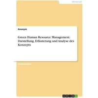 Green Human Resource Management. Darstellung, Erläuterung und Analyse des Konzepts