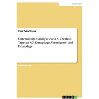Unternehmensanalyse zur A.S. Création Tapeten AG. Ertragslage, Vermögens- und Finanzlage