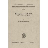 Prolegomena der Politik.