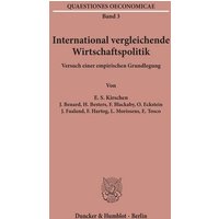 International vergleichende Wirtschaftspolitik.