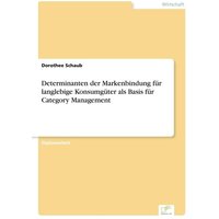Determinanten der Markenbindung für langlebige Konsumgüter als Basis für Category Management