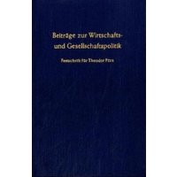 Beiträge zur Wirtschafts- und Gesellschaftspolitik.
