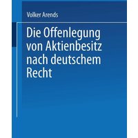 Die Offenlegung von Aktienbesitz nach deutschem Recht