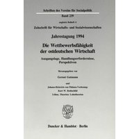 Die Wettbewerbsfähigkeit der ostdeutschen Wirtschaft.