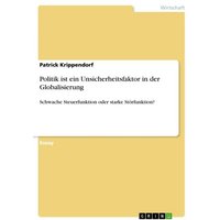 Politik ist ein Unsicherheitsfaktor in der Globalisierung