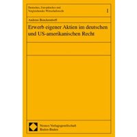 Erwerb eigener Aktien im deutschen und US-amerikanischen Recht
