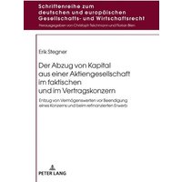 Der Abzug von Kapital aus einer Aktiengesellschaft im faktischen und im Vertragskonzern