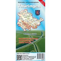 Wirtschafts- und Verwaltungskarte Thüringen