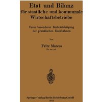 Etat und Bilanz für staatliche und kommunale Wirtschaftsbetriebe