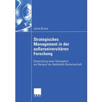 Strategisches Management in der außeruniversitären Forschung