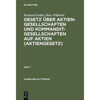 Gesetz über Aktiengesellschaften und Kommanditgesellschaften auf Aktien (Aktiengesetz)