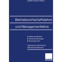 Betriebswirtschaftslehre und Managementlehre
