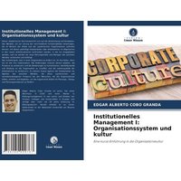 Institutionelles Management I: Organisationssystem und kultur