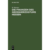 Die Finanzen des Großherzogtums Hessen