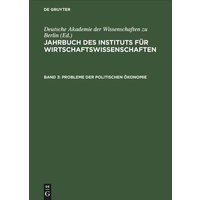 Jahrbuch des Instituts für Wirtschaftswissenschaften. Band 3