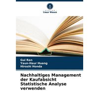 Nachhaltiges Management der Kaufabsicht Statistische Analyse verwenden