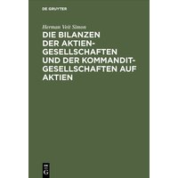 Die Bilanzen der Aktiengesellschaften und der Kommanditgesellschaften auf Aktien
