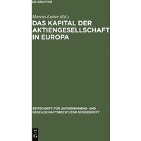 Das Kapital der Aktiengesellschaft in Europa