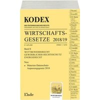 KODEX Wirtschaftsgesetze Band II 2018/19