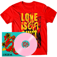 Love Is Ain't Dead. Baby Pink 10-Inch Vinyl + T-Shirt