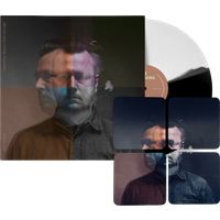 Somewhere Between Dark and Light (Black / White) Vinyl + Coaster Set