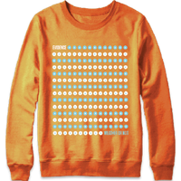 Orange Dot Drop Sweatshirt