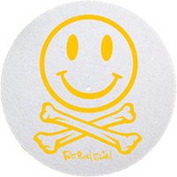 White 'Smiley Logo' 12" Slipmatt
