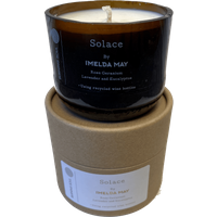 Solace Candle - Rose, Geranium, Lavender and Eucalyptus. Recycled Glass