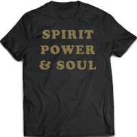 Spirit Power & Soul Black T-Shirt