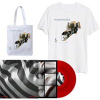 Modern Medicine Red Vinyl + White T-Shirt + Tote Bag