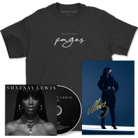 Pages CD + T-Shirt Bundle (Inc Signed Print)