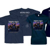 2022 Tour T Shirt With February Dates Back Print