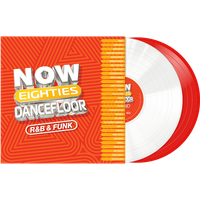 NOW 80's Dancefloor / R&B & Funk Red + White Double Vinyl
