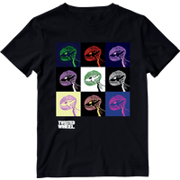 Boxed Lips Black T-Shirt