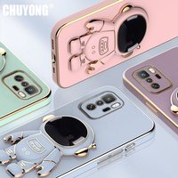 Luxury Plating Holder Case On Xiaomi Redmi Note 11 11S 10 10S 9S 9 Pro Max 8 7 9A K20 K30 K40 K50 Pro Cases Astronau