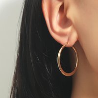 exaggerated large circle earrings ins tide retro temperament stainless steel geometric earrings earrings