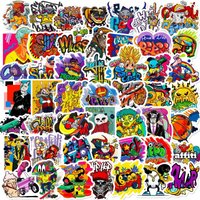 Stationery Sticker cool graffiti stickers new hip-hop psychedelic stickers laptop phone case bicycle decoration stickers