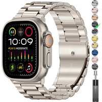 Stainless Steel Titanium Alloy Strap For iWatch Band Ultra 2 49mm 44mm 45mm 46mm 41mm Bracelet Iwatch Series 6/7/8/9/10