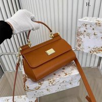 Sicilian Alm Attern Horizontal Solid Single Shoulder CrosNewody Handbag Cowhide Bag Genuine Leather