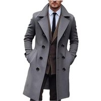 Men's Clothing Hot Selling Spot Men's Autumn And Winter Men's High Quality Woolen Coat Double Breasted Long Men's European Size Coat