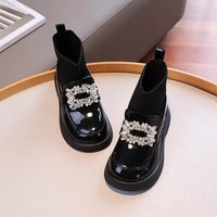 Shoes Spring Autumn Style Princess Martin Boots Leather Shoes Soft Sole Plus Velvet Short Boots