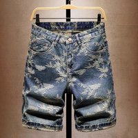 Clothing Trendy Brand Embroidery Loose Shorts Summer Thin 5 Point Shorts