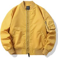 Men's Bomber Jacket - Windproof & Quilted Lining Flight Jacket For Men, Slim Fit, Lightweight & Warm, All-Season Casual Outerwear