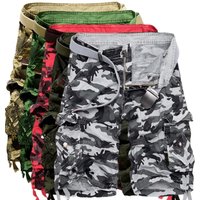 Men's Tactical Cargo Shorts – Military Camo 5-Pocket Utility Shorts (Multiple Colors, Sizes 29-42)