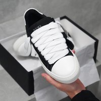 Men's Black Rhinestone Casual Sneakers Luxury Style Canvas Shoes White Sole Lace-Up Streetwear Footwear For Everyday Use