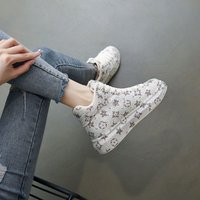Winter Fashion High Top Sneakers Crystal Diamonds Cotton Lined Thick Platform Casual Comfort Shoes